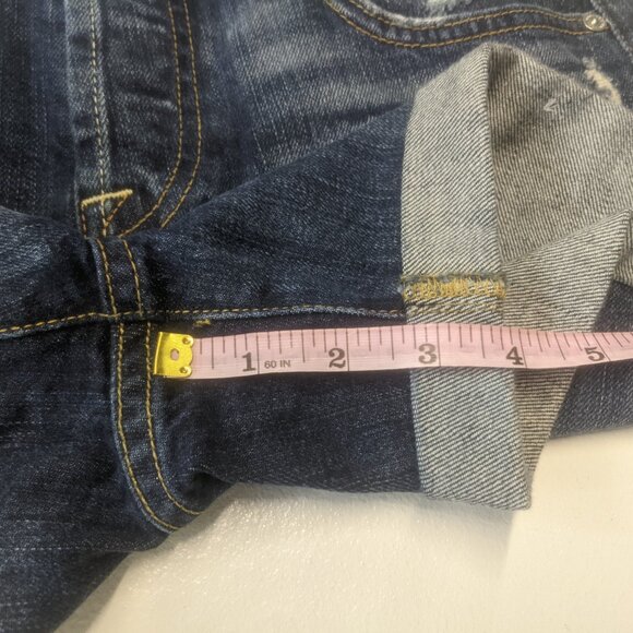 7 For All Mankind Size 25 Distressed Denim Shorts - Picture 9 of 16